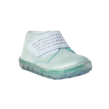 Pantofi PJ Shoes Lucky pentru copii din piele moale cu talpa flexibila, Verde Pantofi PJ Shoes Lucky pentru copii din piele moale cu talpa flexibila, Verde