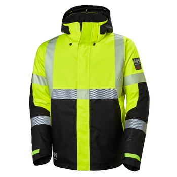 Geaca cu gluga Helly Hansen ICU Winter, impermeabila, reflectorizanta, HVC3, galben/negru, marimea 2XL Geaca cu gluga Helly Hansen ICU Winter, impermeabila, reflectorizanta, HVC3, galben/negru, marimea 2XL
