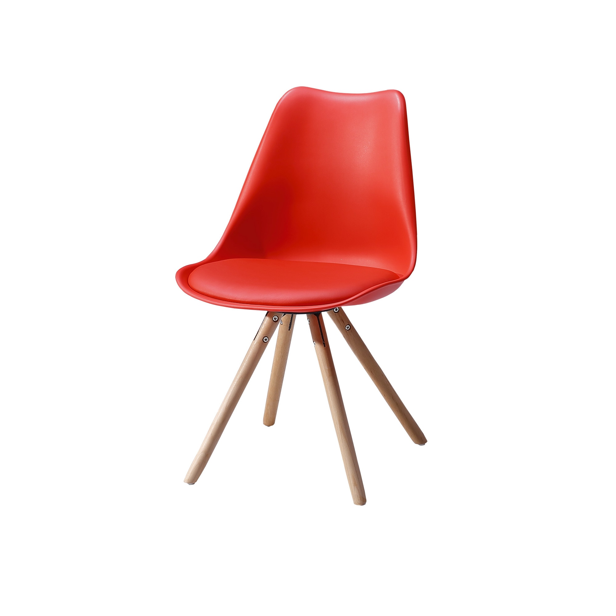 Scaun living Nordby, Unic Spot RO, rosu ,48x42x80 cm