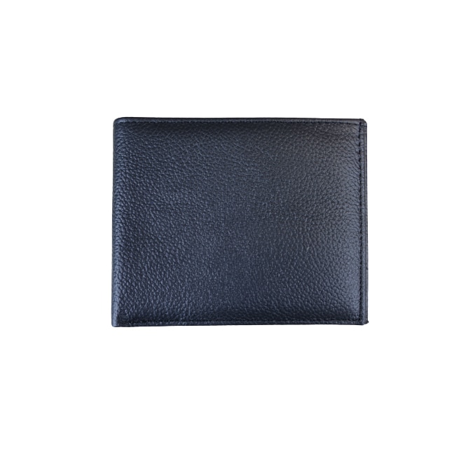 Portofel barbatesc din piele naturala, model slim, Hassion, L20026 Black