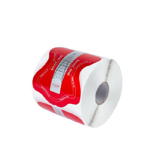 Set 300 sabloane pentru unghii, Emmi-Nail, Alb transparent/Argintiu