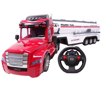 Camion Cisterna cu Telecomanda Salamandra Kids, Lumini si Sunete, Rosu Camion Cisterna cu Telecomanda Salamandra Kids, Lumini si Sunete, Rosu