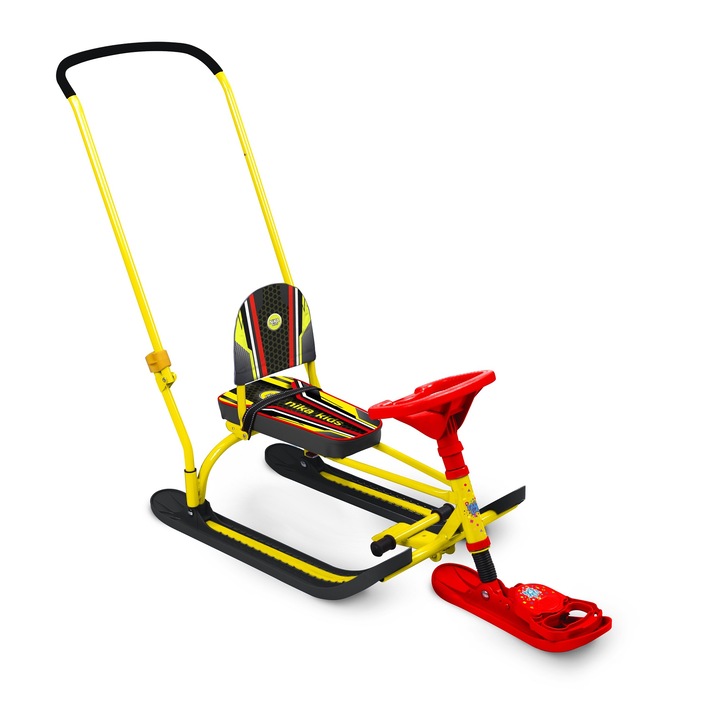 Robogó szán fogantyúval Twiny, Nika, Yellow