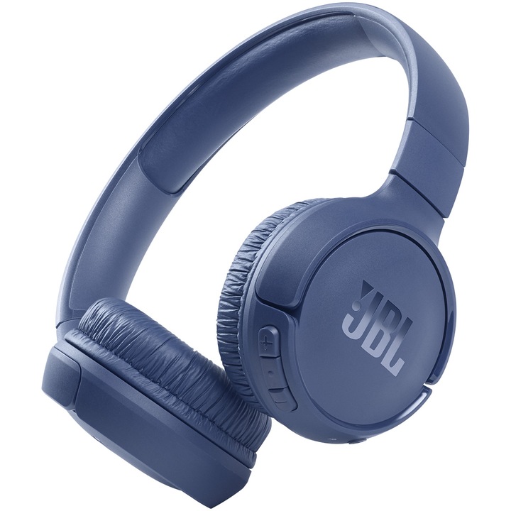 Аудио слушалки Оn-ear JBL Tune 510, Bluetooth, Гласов асистент, Pure Bass, 40 h, Multi-point, Син