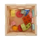Cub din lemn, cu forme, numere si desene - 3315103