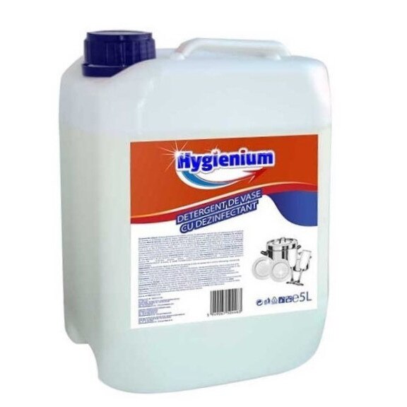 Detergent de vase cu dezinfectant, Hygienium, 5 L