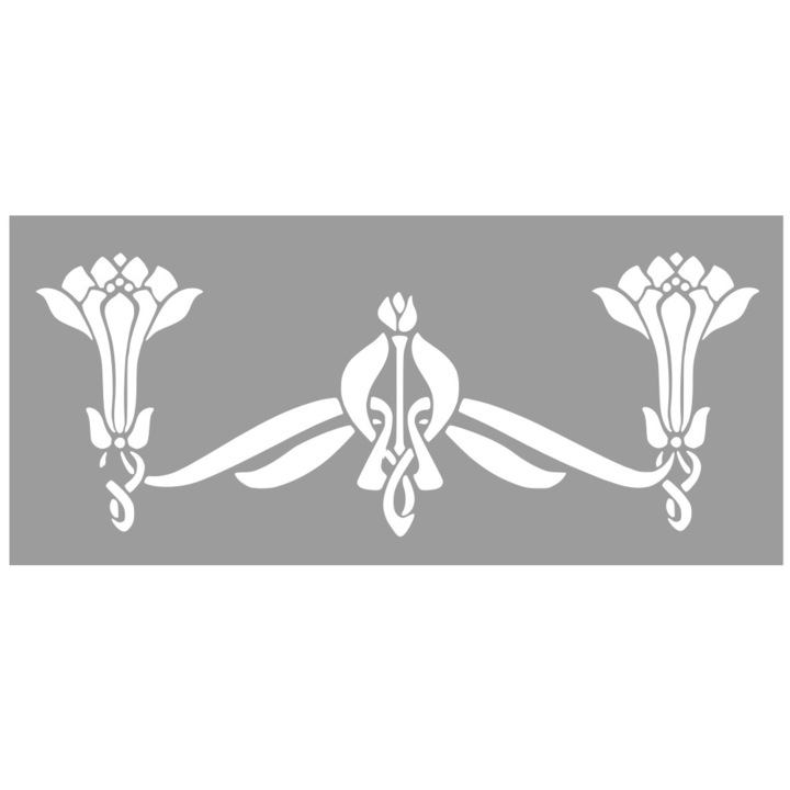 Sablon 59 x 27cm, Repetitiv - Bordura Flori - SP63