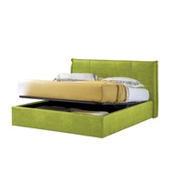 pat tapitat rabatabil cu lada depozitare 140x200 cm tango promo dolce dormire piele ecologica verde lime imagen 56_0_
0