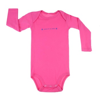 Body cu maneca lunga pentru fete Pifou Model 6 Fucsia Body cu maneca lunga pentru fete Pifou Model 6 Fucsia