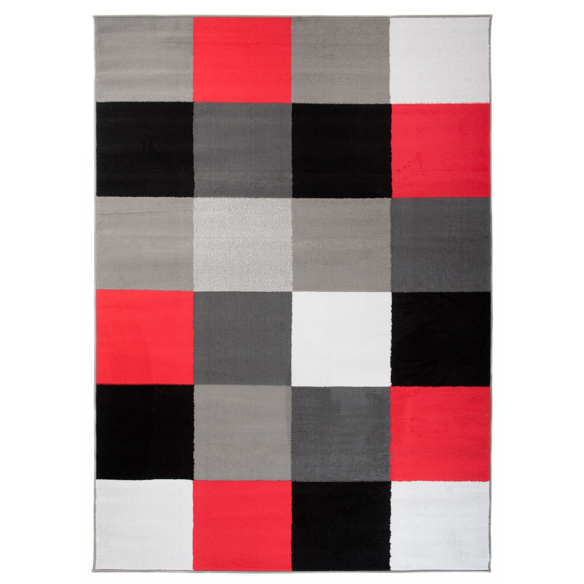 Covor Firet Modern Contemporary Short Pile Chemex Q038A T gri 200x300