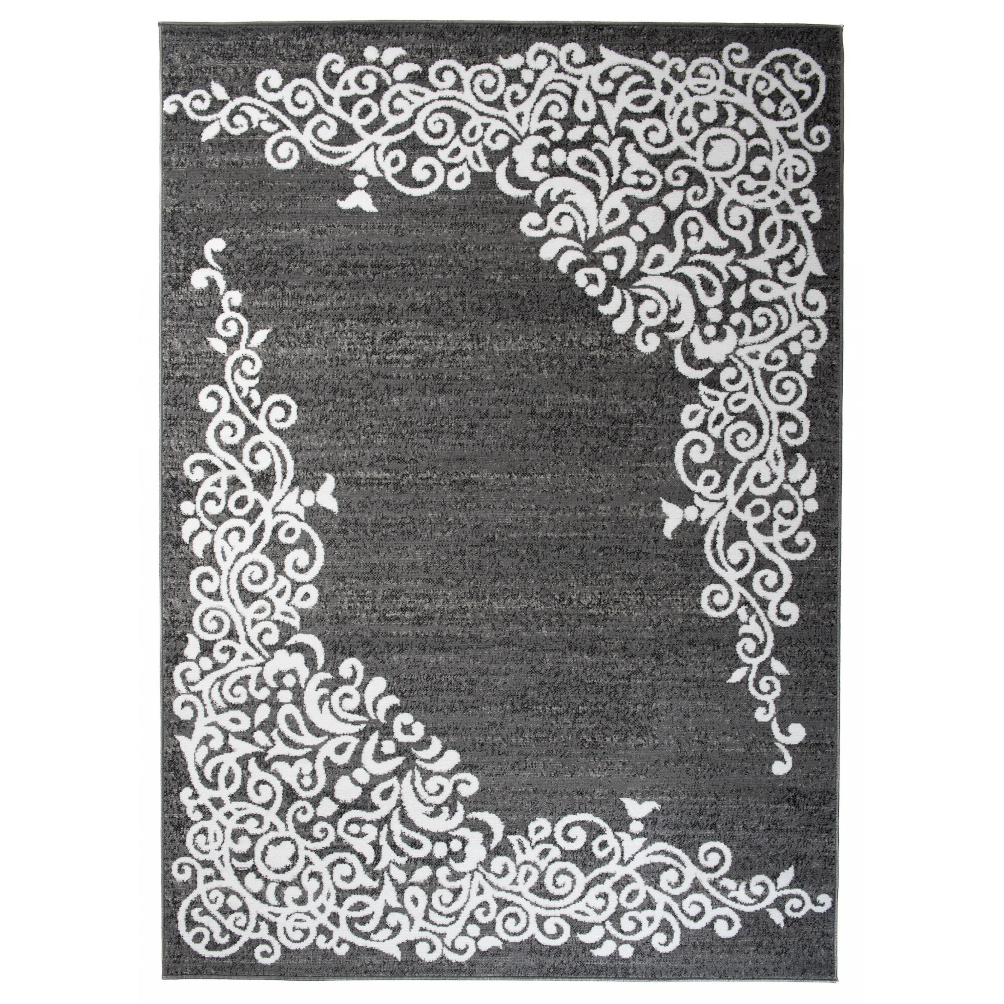 Covor Firet Modern Contemporary Short Pile Chemex Q039A T gri 250x350