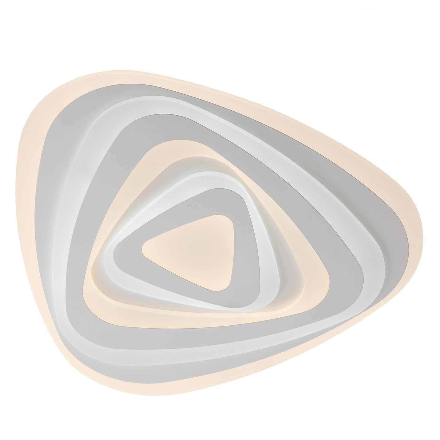 Plafoniera LED, 67W, lumina calda/rece, acril satinat si alb mat, cu telecomanda