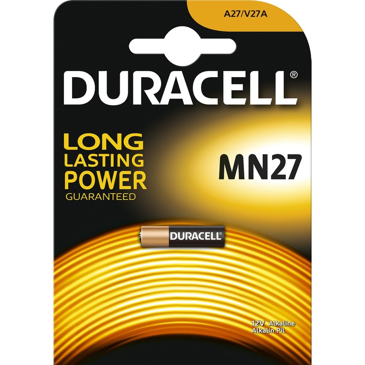 Baterie Alcalina Duracell MN27, 12V