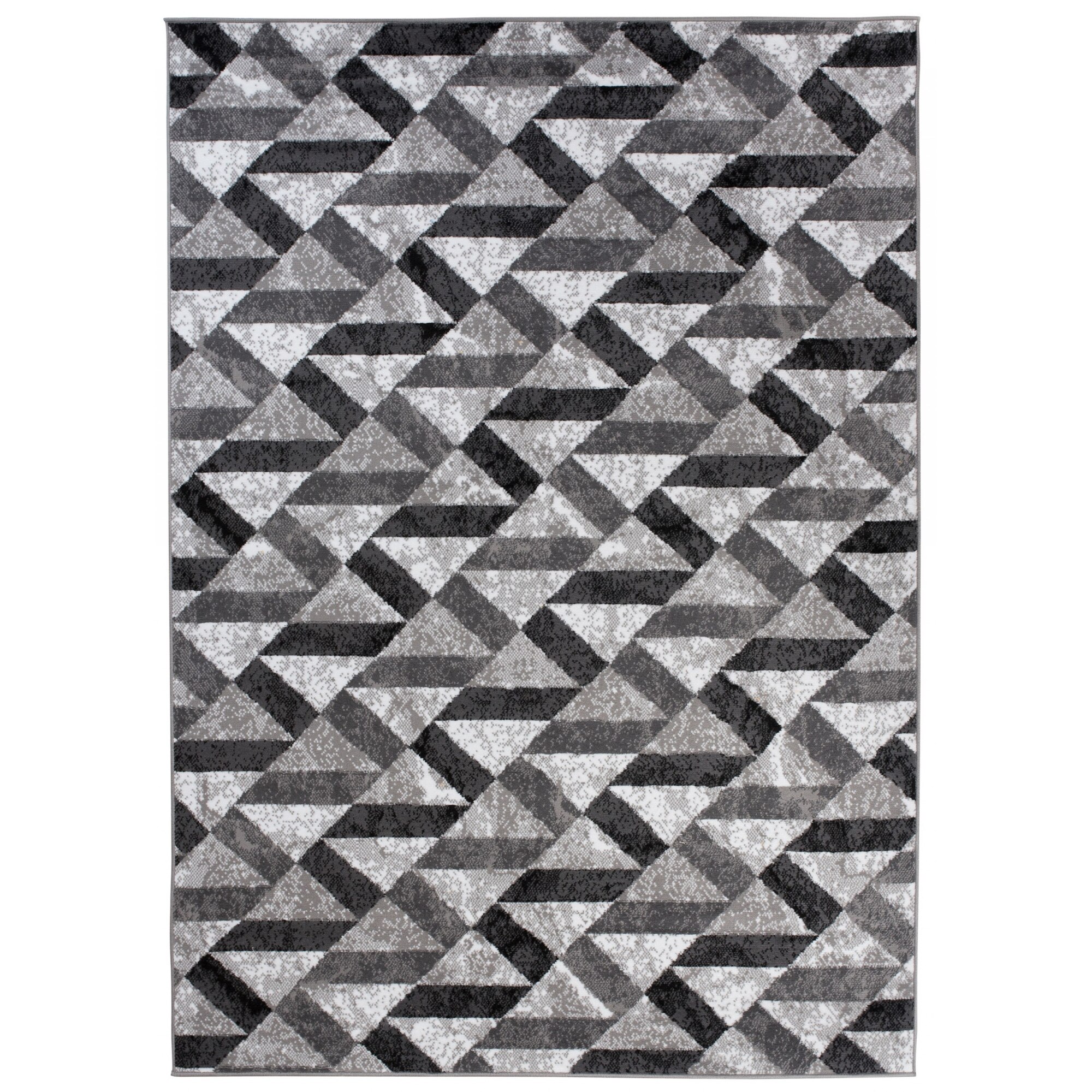 Covor Maya Modern Short Pile Chemex Q544D EYM alb 180x250