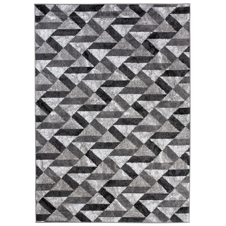 Covor Maya Modern Short Pile Chemex Q544D EYM alb 180x250