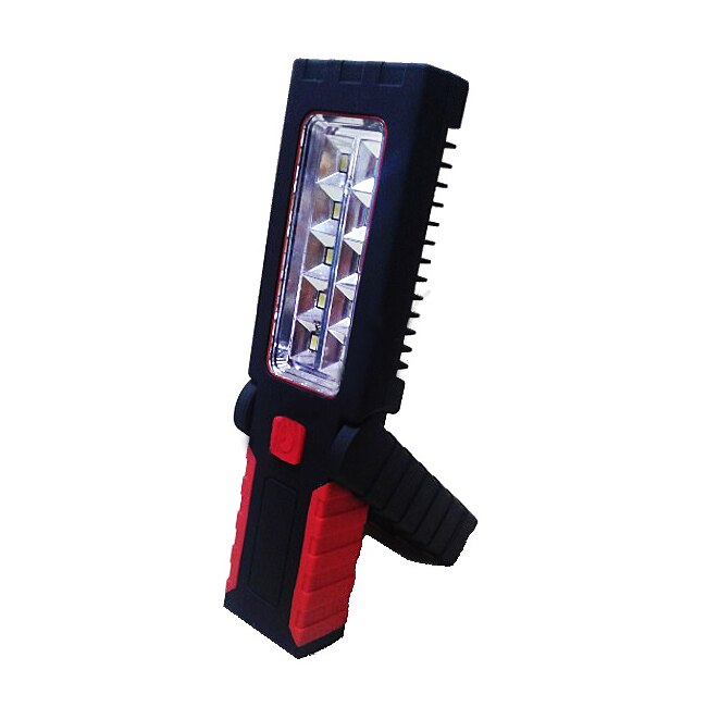 Lampa de lucru Kamar cu 10 SMD-uri si magnet, rosu/negru