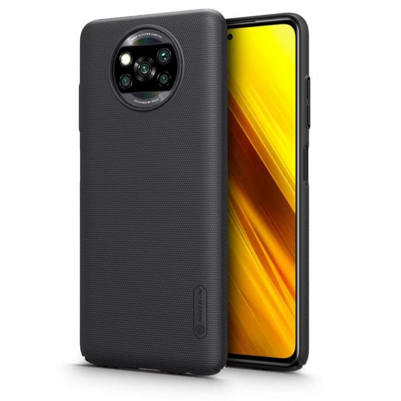 Carcasa Nillkin Frosted Shield compatibil cu Xiaomi Poco X3 NFC Black