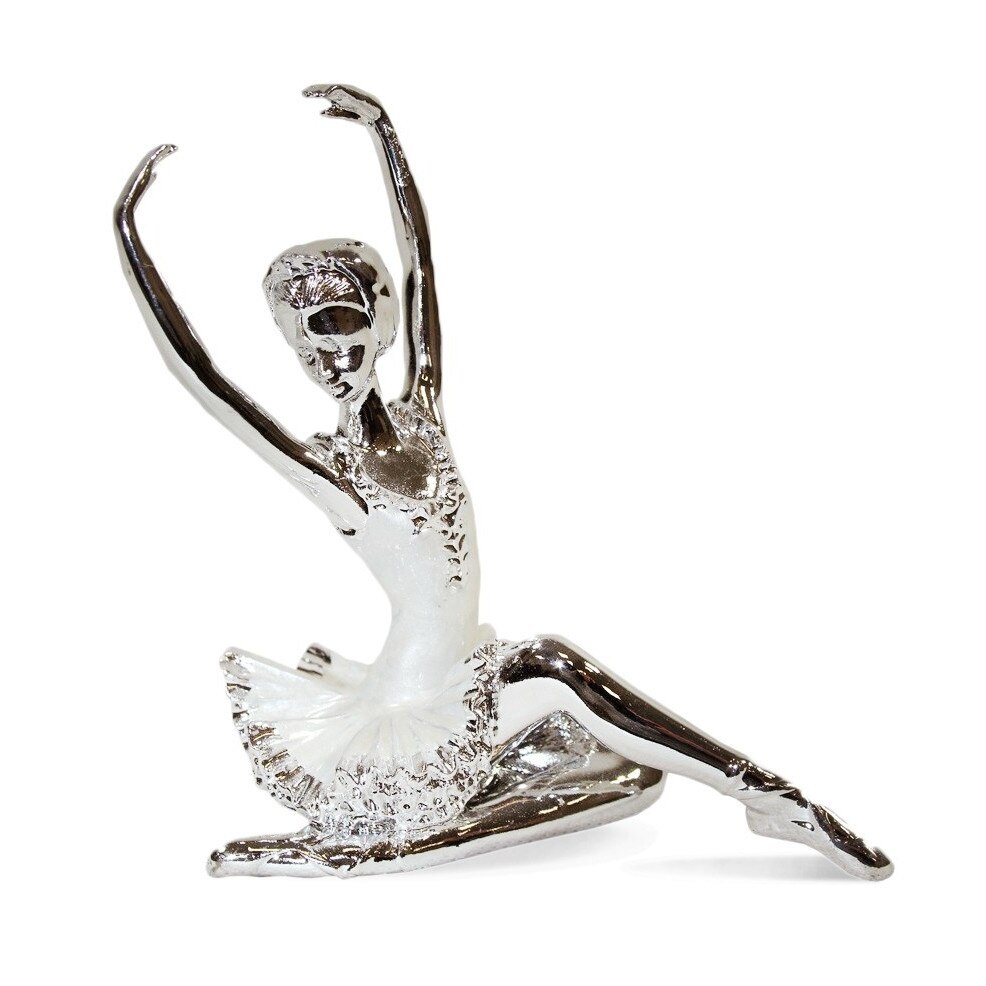 Figurina balerina, sezut, 9x6x9 cm