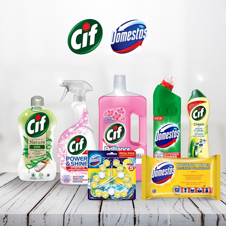 Cif+Domestos tisztítószer csomag, 7 db