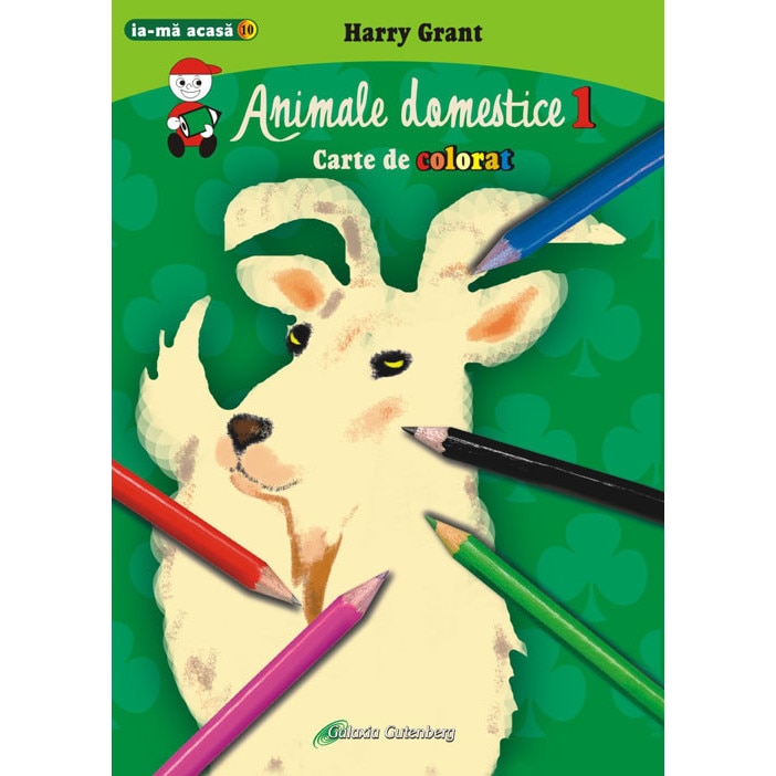 Animale domestice 1 - carte de colorat