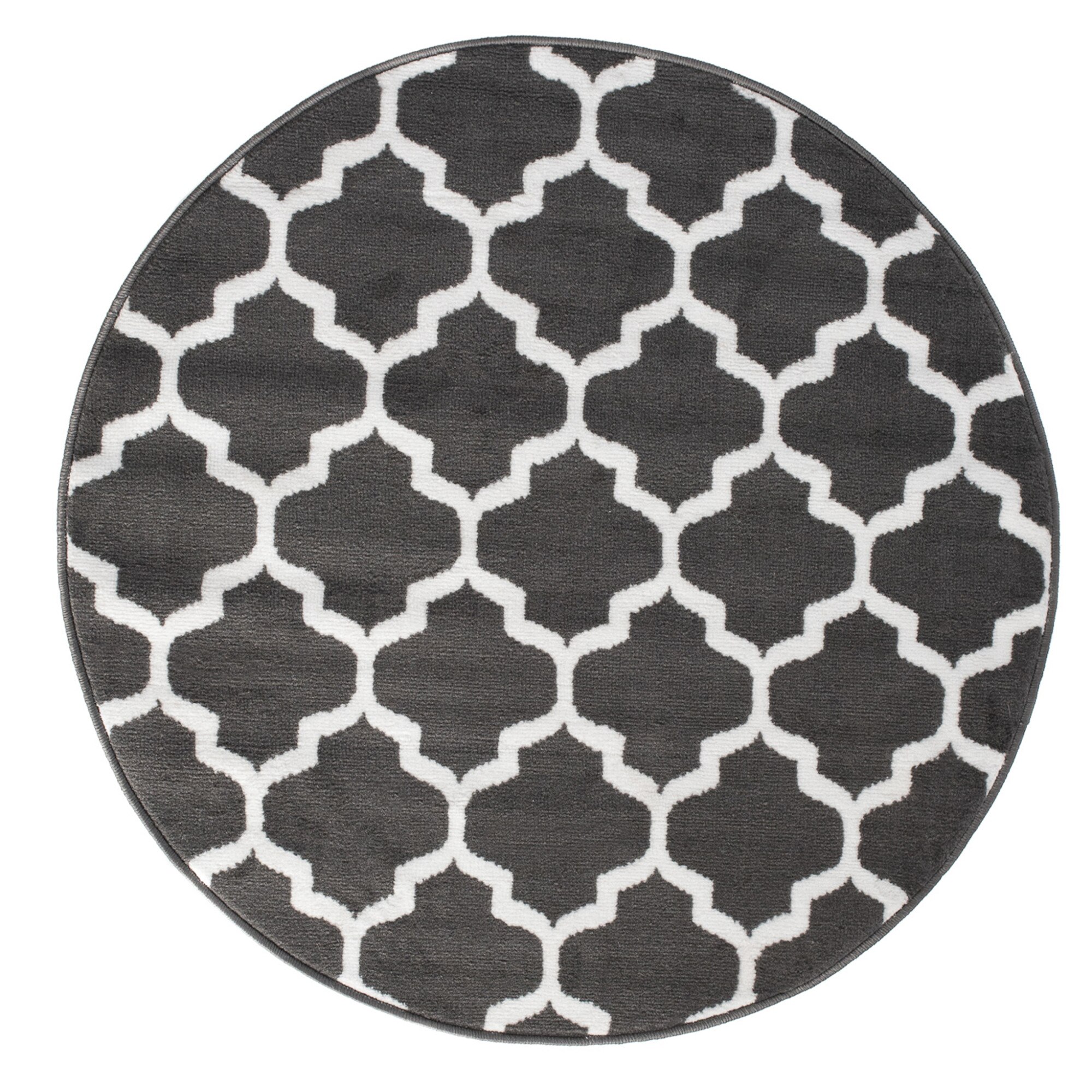 Covor Luxury Circle Modern Short Pile Chemex K082N gri 100x100