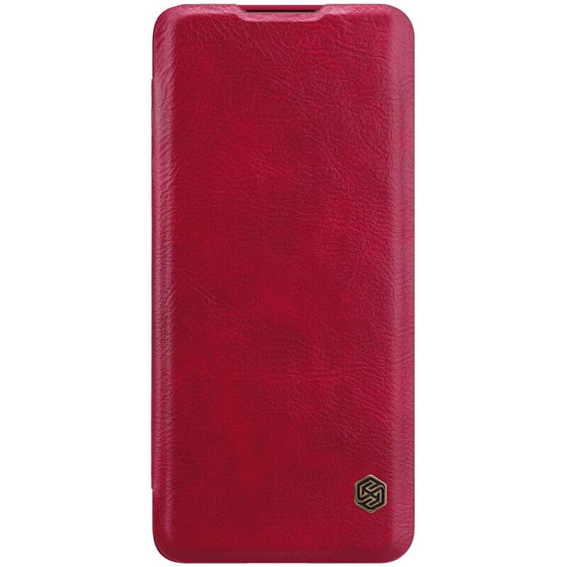 Husa tip carte Nillkin Qin pentru Huawei P40 Pro, rosu
