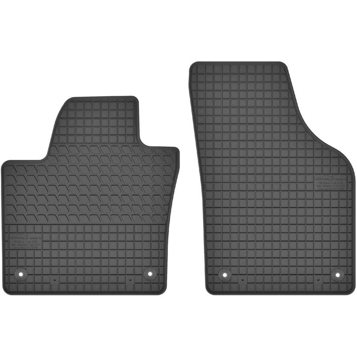 Set 2 covorase fata din cauciuc, Motohobby, Seat Alhambra II (din 2010) si Volkswagen Sharan II 5os. (din 2010)