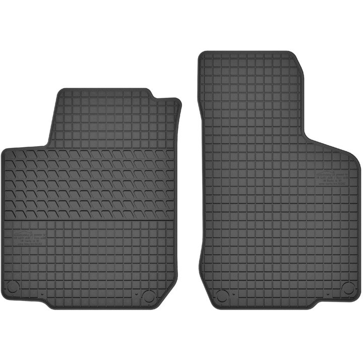 Set 2 covorase fata din cauciuc, Motohobby, Seat Leon I (1999-2005), Skoda Octavia I (1996-2004), Volkswagen Bora (1998-2004), Golf IV (1997-2006) si New Beetle (1998-2010)