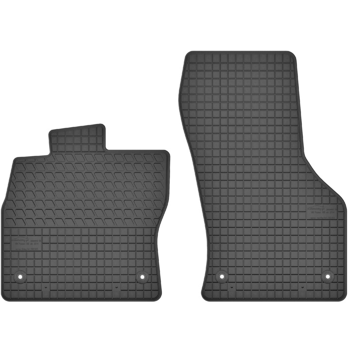 Set 2 covorase fata din cauciuc, Motohobby, Volkswagen Passat B8 (din 2014) si Tiguan II (din 2015)