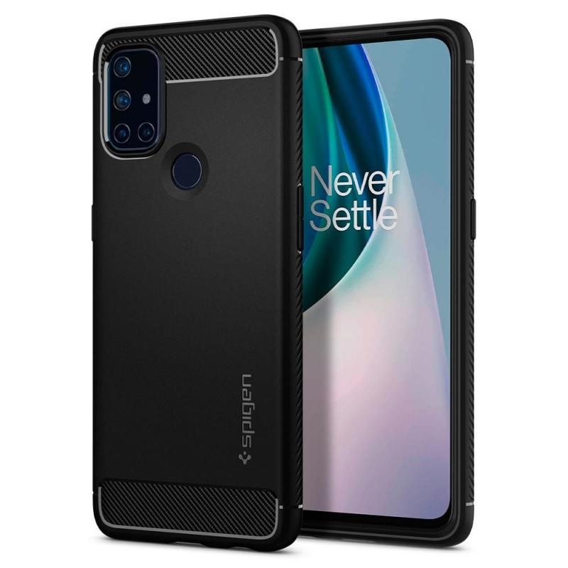 Carcasa Spigen Rugged Armor compatibil cu OnePlus Nord N10 5G Matte Black