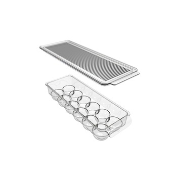 Cutie depozitare 12 oua cu capac, Transparent Cutie depozitare 12 oua cu capac, Transparent