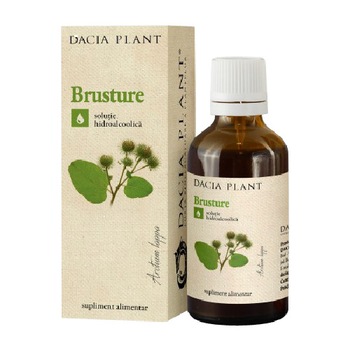 Tinctura Brusture, Dacia Plant, Supliment Alimentar recomandat pentru Detoxifierea Organismului, 50 ml Tinctura Brusture, Dacia Plant, Supliment Alimentar recomandat pentru Detoxifierea Organismului, 50 ml