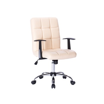 Scaun de birou ergonomic, Kring Windsor, piele ecologica, bej Scaun de birou ergonomic, Kring Windsor, piele ecologica, bej