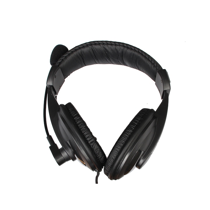 Casti gaming Rampage 7.1, cablu USB-C/3.5mm, negru, 2m