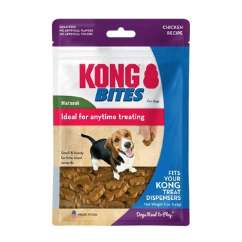 Recompense pentru catei, Kong Bites Chicken, Talie mica, 142 g Recompense pentru catei, Kong Bites Chicken, Talie mica, 142 g