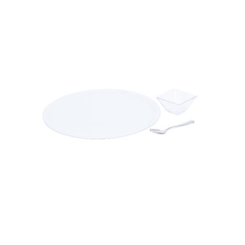 Set pizza, Borgonovo, Alb/Inox, 35/10, 18 piese Set pizza, Borgonovo, Alb/Inox, 35/10, 18 piese