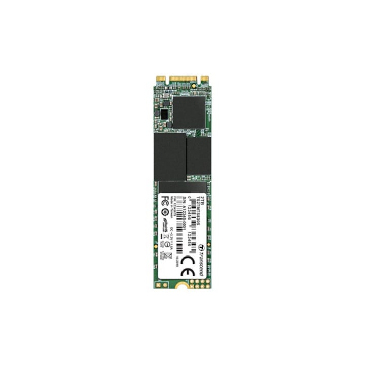 Solid-State Drive (SSD) Transcend 2TB, M.2 2280 SSD, SATA3 B+M Key, TLC TS2TMTS830S