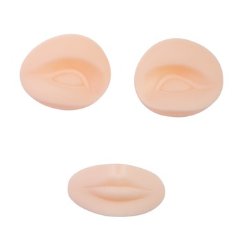 Set 2 ochi + buze, pentru cap practica gene false #2 Set 2 ochi + buze, pentru cap practica gene false #2