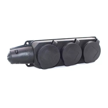 Priza Cap Prelungitor, 3 Porturi Cu Capac ,Smack Sp6310e,16A Ip44 Priza Cap Prelungitor, 3 Porturi Cu Capac ,Smack Sp6310e,16A Ip44