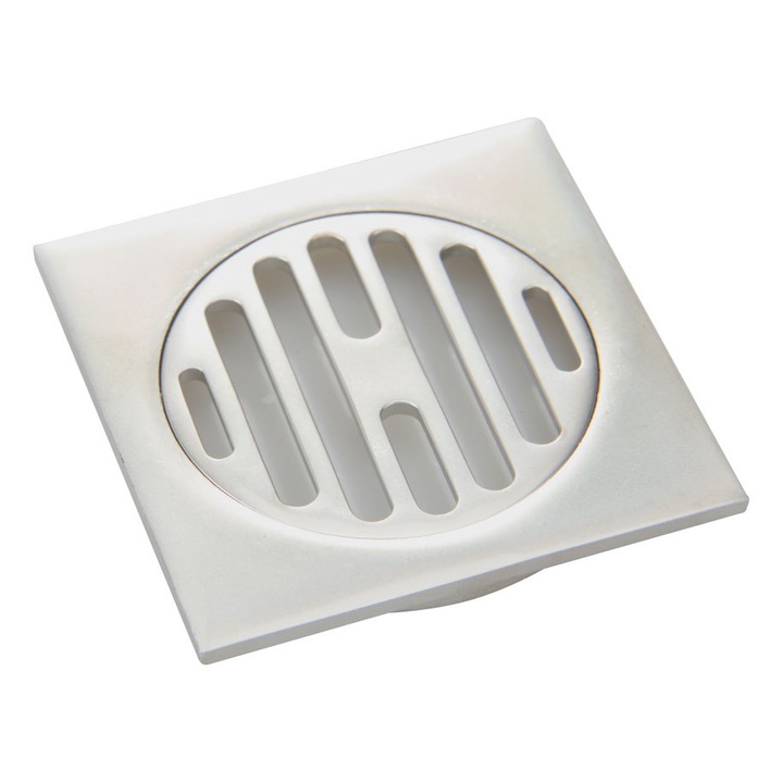 Gratar Mark.B7 AQUASTO pentru sifon pardoseala, Otel inoxidabil, Ø9 cm