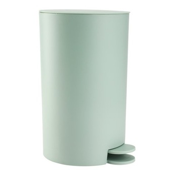 Cos de gunoi,model cilindric,cu clapeta si pedala de deschidere,de culoare verde menta,dimensiune 16x19x26 cm,3litri Cos de gunoi,model cilindric,cu clapeta si pedala de deschidere,de culoare verde menta,dimensiune 16x19x26 cm,3litri