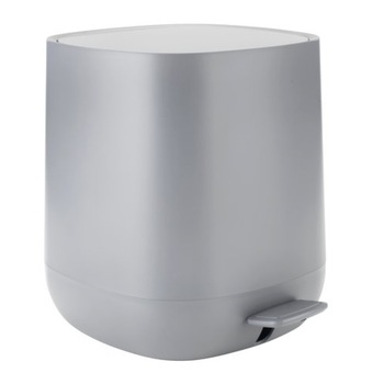 Cos de gunoi,model cilindric,cu clapeta si pedala de deschidere,de culoare gri,dimensiune 23x27x26,6litri Cos de gunoi,model cilindric,cu clapeta si pedala de deschidere,de culoare gri,dimensiune 23x27x26,6litri