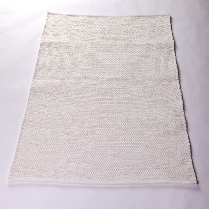 Fehér rongyszőnyeg 70×100 cm