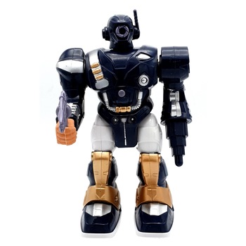 Robot de jucarie care merge, cu lumini, sunete si mers robotizat,jucarie pentru copii, 18 x 11 x 5 cm, albastru Robot de jucarie care merge, cu lumini, sunete si mers robotizat,jucarie pentru copii, 18 x 11 x 5 cm, albastru