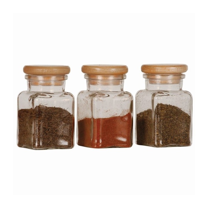 Комплект стъклени буркани 3х150 мл 3 бр