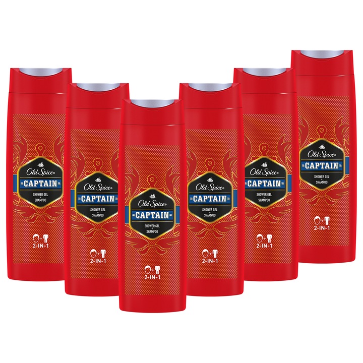 Old Spice Captain tusfürdő, 6x400ml