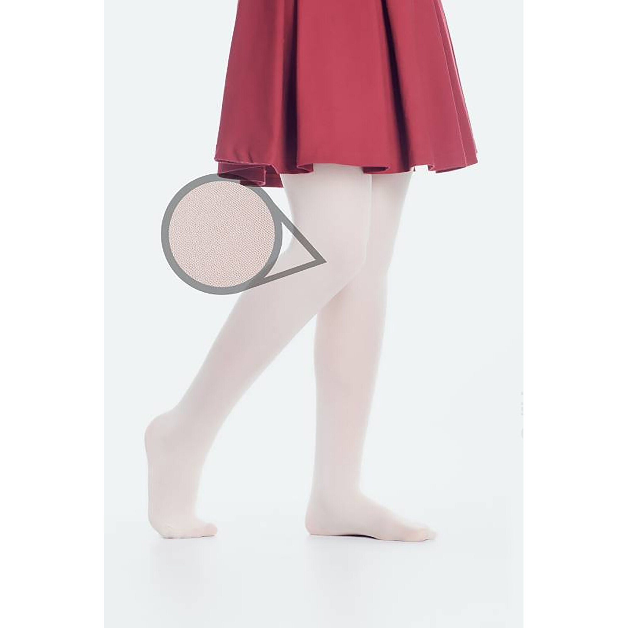 Dres pentru copii Betty, Giulia, Poliamida/Elastan, 80 DEN, Alb