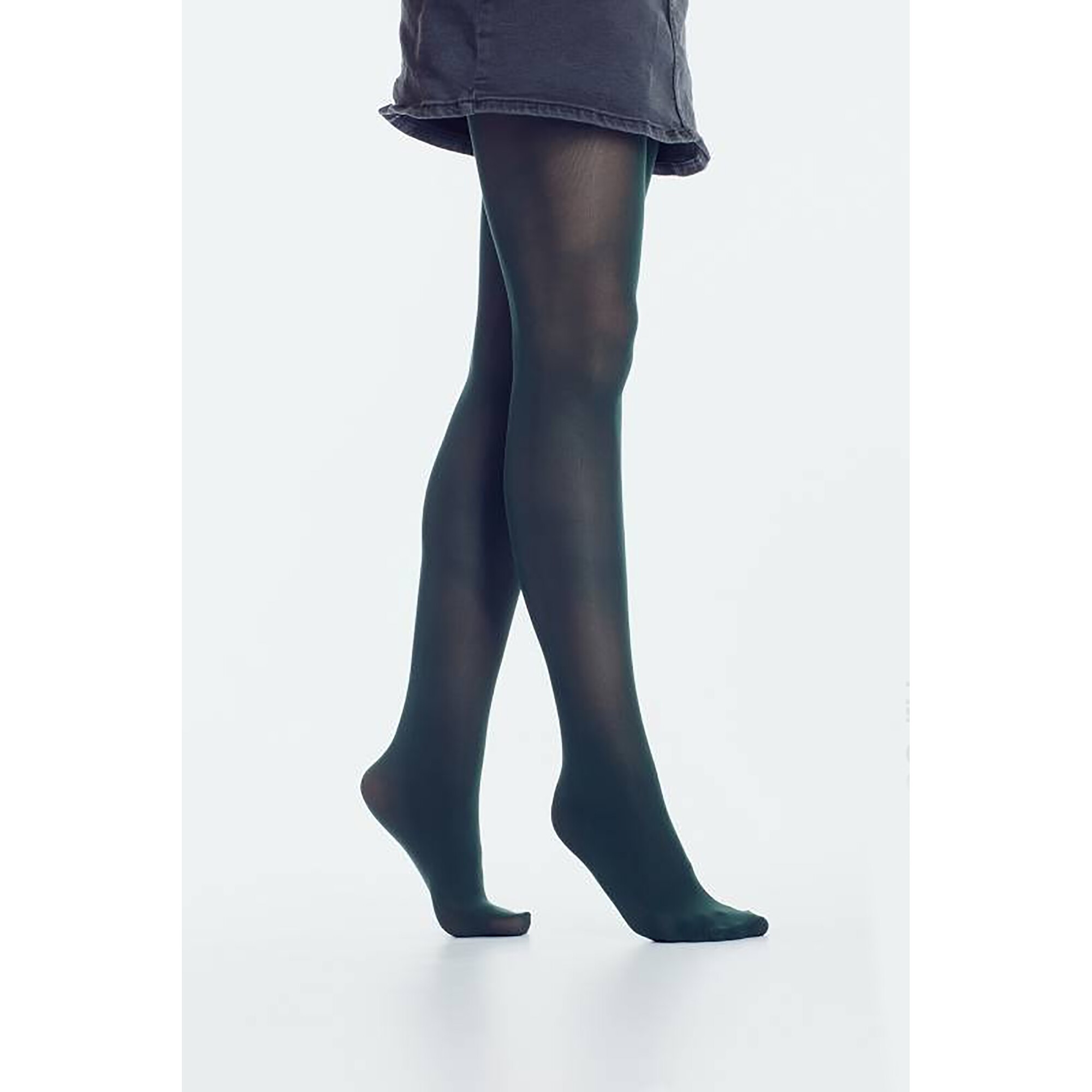 Dres pentru copii Betty, Giulia, Poliamida/Elastan, 80 DEN, Verde inchis