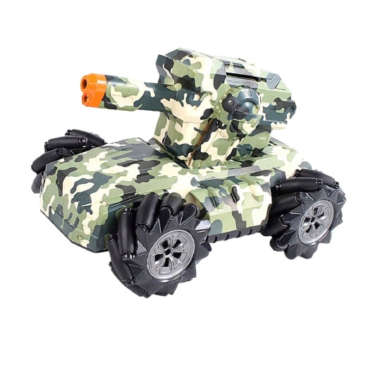 Tanc de jucarie cu telecomanda, care trage cu bile de gel, frecventa 2.4 MHz, 8 ani +