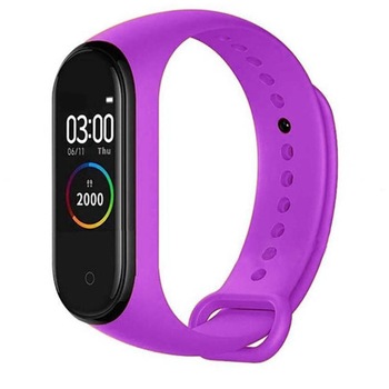 Bratara Sport M4 Techstar® Pentru Fitness, Monitorizarea Presiunii Sangelui si A Batailor Inimii, Mov Bratara Sport M4 Techstar® Pentru Fitness, Monitorizarea Presiunii Sangelui si A Batailor Inimii, Mov